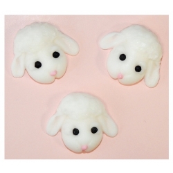 Cukrowe owieczki wielkanocne na babeczki wielkanoc święta owieczka 3 szt